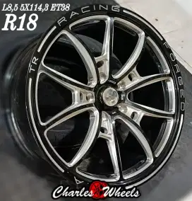 Jual velg mobil T projeg r18 5x114,3 alphard innova camry voxy dll