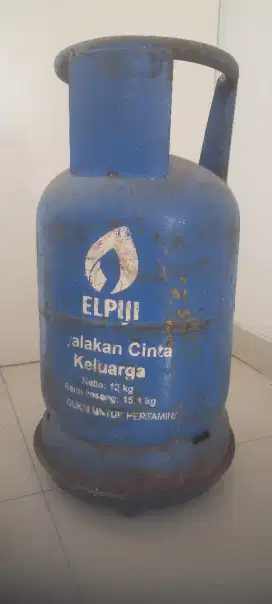Tabung LPG Biru 12kg bonus tatakan berRODA