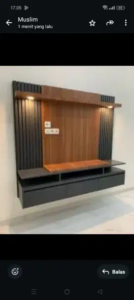 Lemari tv gantung