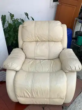 SOFA RECLINER INFORMA CHEERS MADISON LEATHER  GENUINE ( ROCKING )