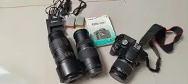 Kamera canon 500D dan lensa tele