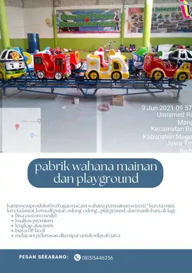 odong odong kereta panggung fiber lengkap aksesoris