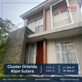 DIJUAL RUMAH MEWAH POSISI HOOK SEMI FURNISHED CLUSTER ORLANDA ALSUT