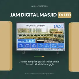 NEW!! JAM DIGITAL MASJID OTOMATIS WAKTU ADZAN TERCANGGIH DI SBY