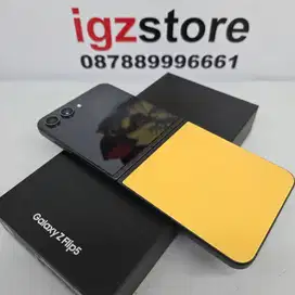 Samsung Z Flip 5 Exclusive Black Yellow SEIN 512 Fullset No Minus Mulu