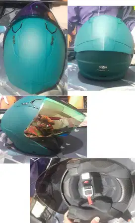 Helm KYT NFJ Solid Plain Matt Emerald (Hijau)