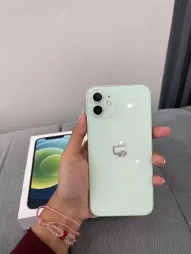 jual iphone 12, green 128GB, SECOND IBOX