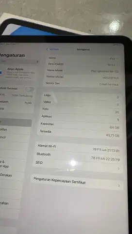 Ipad gen 10 64gb wifi ex ibox