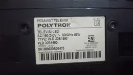 Jual led tv polytron Cinemax sound bar 32inch.