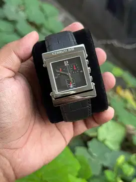 Jam tangan bejas cerruti tank chronograph original unique case