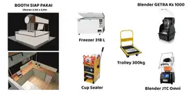 Booth tenant + peralatan komplit