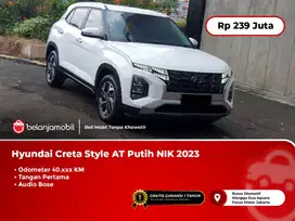 [ PAJAK PANJANG ] Hyundai Creta Style AT Putih NIK 2023/2024