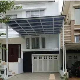 Kanopi solarflat rangka holow galvanis