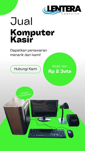 JUAL KOMPUTER KASIR, BISA DIANTAR SAMPAI TEMPAT