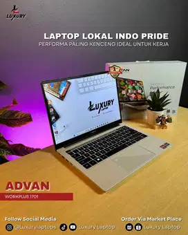 LAPTOP ADVAN WORKPLUS 1701 SLIM 5 RYZEN 6K SSD 512GB RAM 16GB SECOND