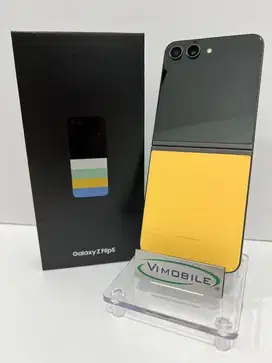 Samsung Z Flip 5 Exclusive Black Yellow SEIN 512 Fullset No Minus !!