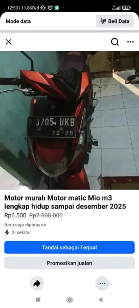Motor murah mio m3 2015 normal motor