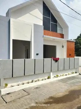 DIJUAL RUMAH MINIMALIS BANGUNAN BARU STRATEGIS PINGGIR JALAN DESA