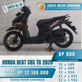 FREE OLI 3X DAN GARANSI SERVICE 1 THN HONDA BEAT CBS TH 2020