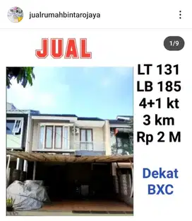 jual rumah hommy dkt xchange bintaro