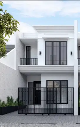 Rumah American Style Fasilitas Lengkap Di Manyar Jaya Surabaya Timur