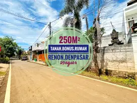 Jual Tanah SHM bonus bangunan cocok kantor usaha Renon Denpasar Bali
