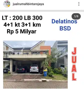 jual rumah delatinos bsd direct pemilik langsung