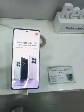 Promo cicilan 0% Redmi note 14pro 5g ram8/256GB