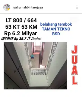 jual kost income 35 JT per bulan taman tekno BSD