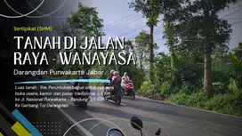 2,5 KM KE GERBANG TOL DARANGDAN || TANAH DI JL. RAYA WANAYASA