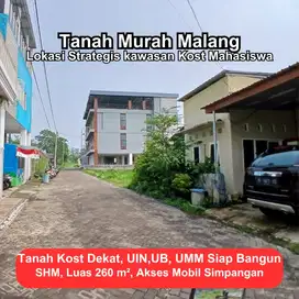Tanah Murah Luas SHM Belakang Kopi Sontoloyo Joyoagung Malang