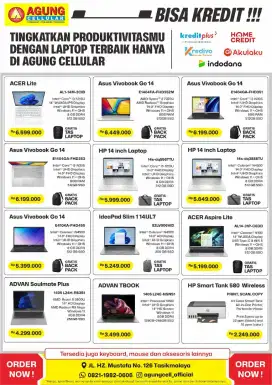 Kredit laptop , handphone , sepeda listrik , furniture