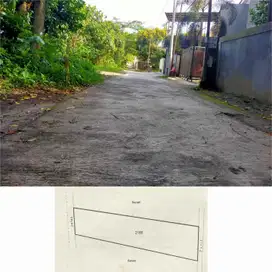 Tanah strategis cocok hunian pribadi jln damai bisa beli setengah