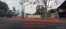 Tanah pingfir jalan besar kebon agung cocok usaha ruko