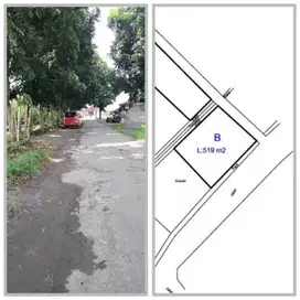 Tanah sangat nyaman dan strategis untuk hunian selatan pasar cebongan
