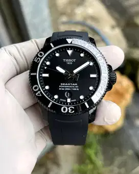 Tissot Seastar Powermatic Black PVD like new