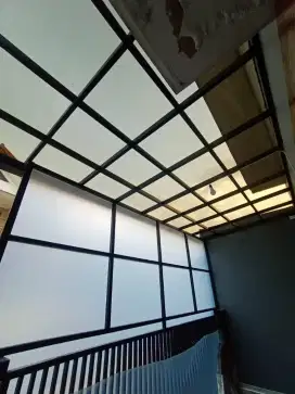 kanopi atap solarflat minimalis