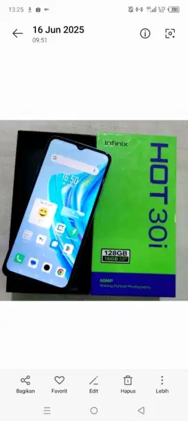 Infinix hot 30i Ram 8/128 Lengkap Siiap pakaii orian