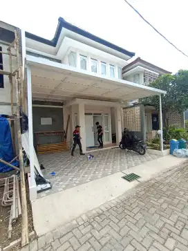 kanopi alderon rangka besi hollow galvanis