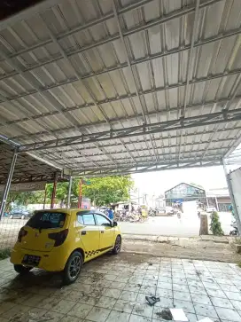 kanopi bajaringan atap spandek polos