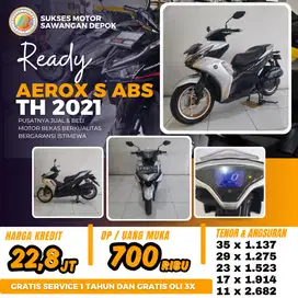 DP MURAH YAMAHA NEW AEROX S ABS TAHUN 2021 BISA CASH KREDIT BERGARANSI