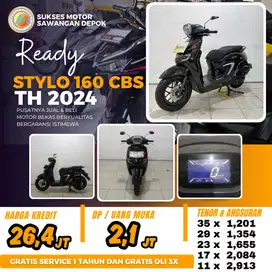 PROMO HONDA STYLO 160 CBS TAHUN 2024 CASH KREDIT UNIT MULUS BERGARANSI