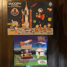 Mainan Lego Bricks | KKV - Mainan Puzzle 3D DIY Miniatur Snoopy Space