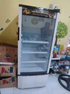 SHOWCASE POLYTRON 1 PINTU SCN-140 BEKAS 3,000,000 BOLEH NEGO
