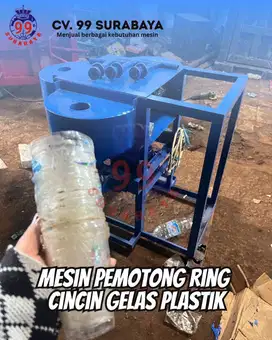 Mesin Pemotong Rig Cincin Gelas Plastik Lubang 1, 2 , 3 Termurah