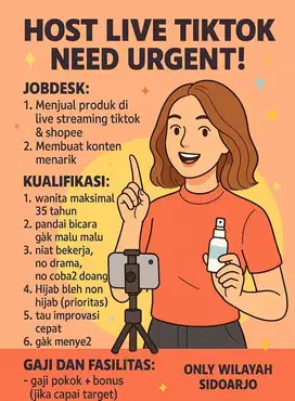 HOST LIVE SHOPEE & TIKTOK