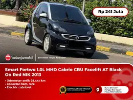 [KM 28RB] Smart Fortwo 1.0L MHD Cabrio CBU Facelift AT HITAM 2013 2014