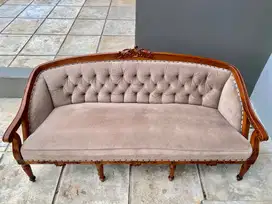 Jual Preloved Set Sofa & Meja Jati Ukir