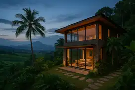 Tanah 3.200 m² buat bangun rumah, villa, cafe kece dan kebun farm