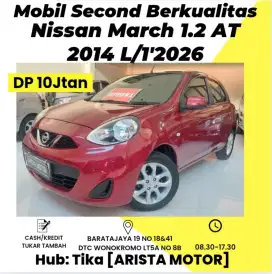 Nissan March V 1.2 AT 2014 L/1'2026 Istimewah!!!